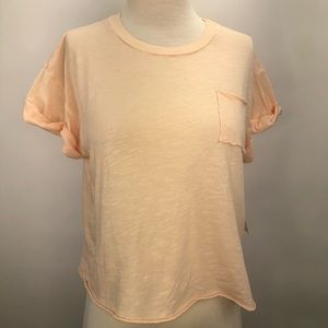 PST Los Angeles Coral Crop Top Medium